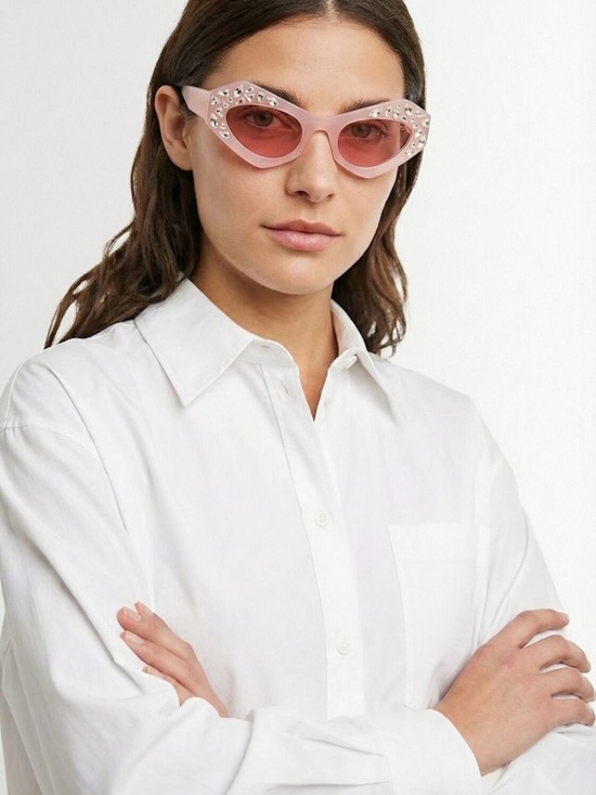 Rare Emilio Pucci EP 0239 72S Shiny Light Pink Sunglasses Woman Limited Edition main image 16